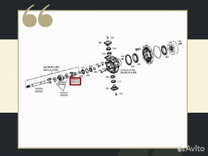 Полуось (корпус крестовин / ступица) ZF