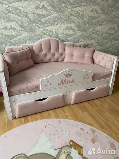 Детская кровать фея с каретной стяжкой