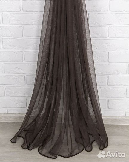 Тюль Ирис шоколад