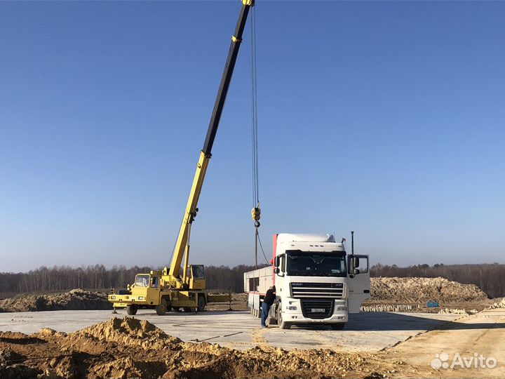 Аренда и услуги автокрана-вездехода, 25 т, 21 м, с гуськом 8 м