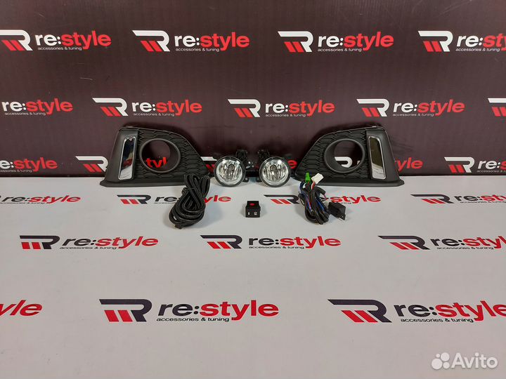 Установочный комплект туманок Honda Fit 14-17г