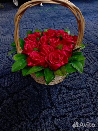 Букет из атласных лент