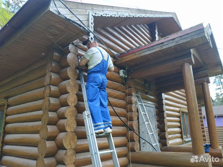 Монтаж обогрева кровли и водостоков