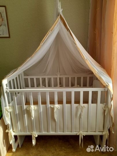 Детская кровать до 3 лет полный комплект