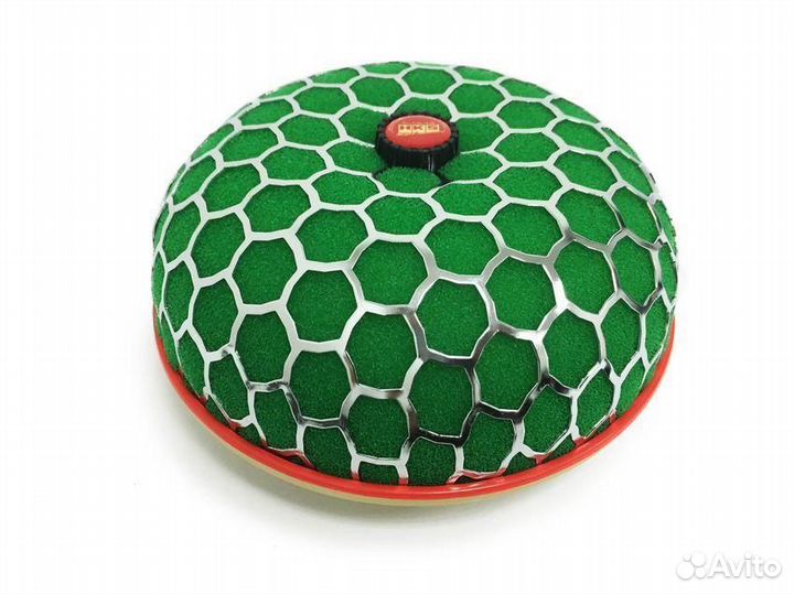 Фильтр воздушный HKS style, вход 80 мм, зеленый