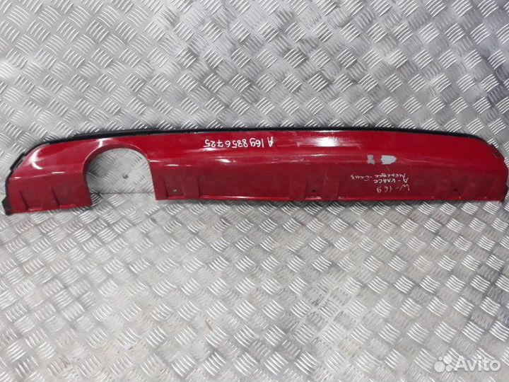 Накладка на бампер задняя Mercedes-Benz A-Class