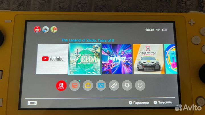 Nintendo switch lite с играми