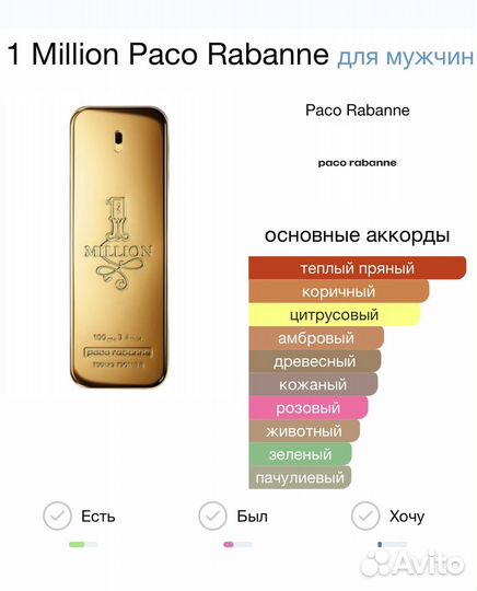 Paco Rabanne 1 Million 40 мл Духи/Парфюм/Тестер