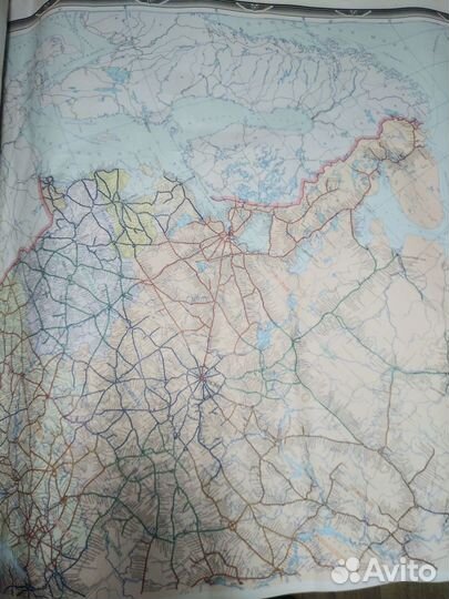 Карта железных дорог СССР