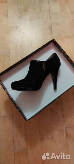 Ботильоны женские 38 размер натуральная замша