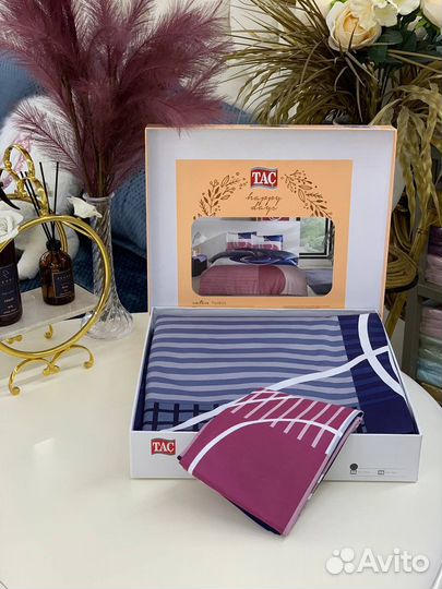 Постельное белье TAC сатин евро двуспальное