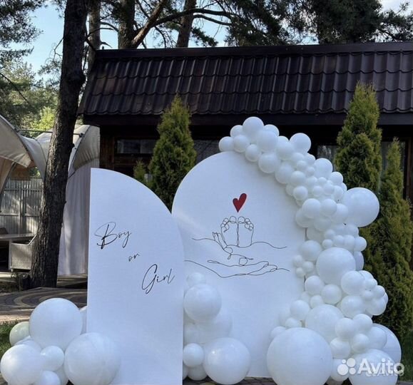 Фотозоны из пайеток, шаров, цветов