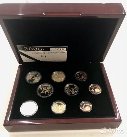 Набор монет Люксембурга 2006 пруф