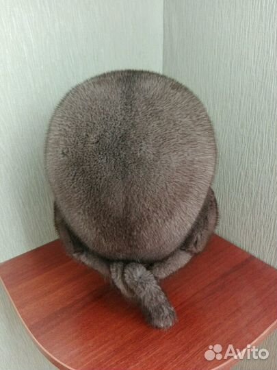 Норковая ушанка женская