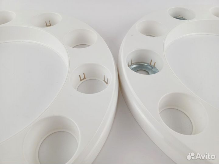 Колпаки 22.5 открытые белые обод к-т 2 шт