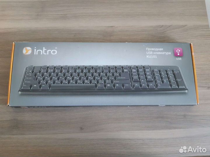 Клавиатура Intro KU101 (USB, проводная) (новая)