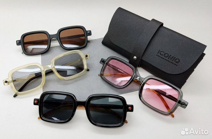 Солнцезащитные очки Iconiq Retro бежевые / 060