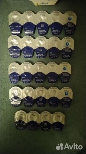 Однодневные контактные линзы ProClear -4.25 -3.75