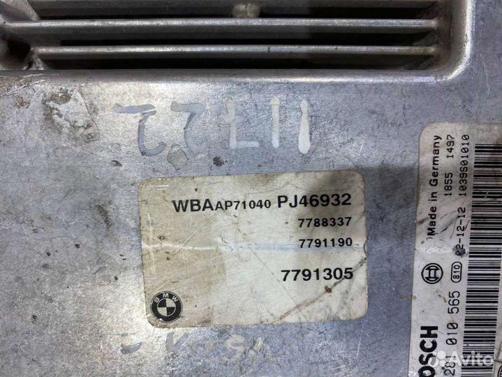 Блок управления двигателем BMW 3 E46 7791190,0281010565 Дизель 2.0 2000
