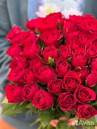 Красная роза, букеты из роз