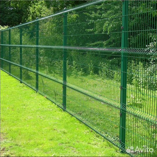 Монтаж забора 3D сетка