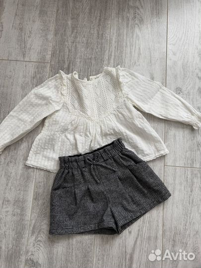 Блузка zara для девочки 86