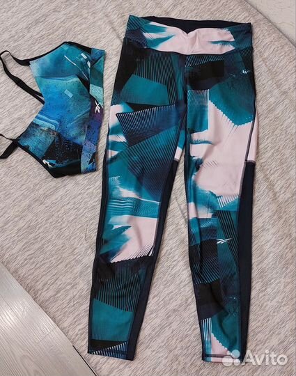 Reebok леггинсы и топ, размер 44-46
