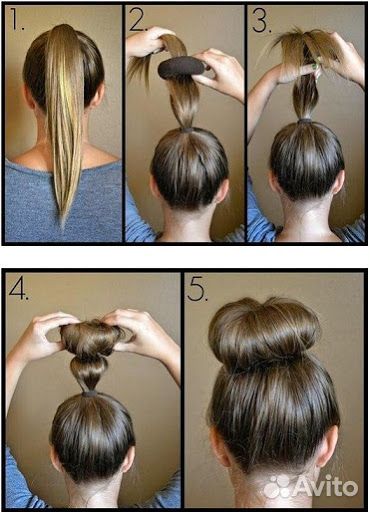 Бублик-резинка для волос (гульки) +шпильки