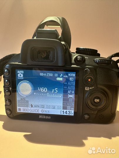 Зеркальный фотоаппарат nikon d3100, 2 объектива