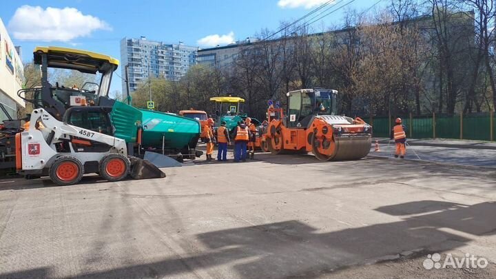 Асфальтирование, укладка асфальта, благоустройство