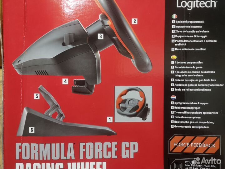 Игровой руль logitech driving force gt