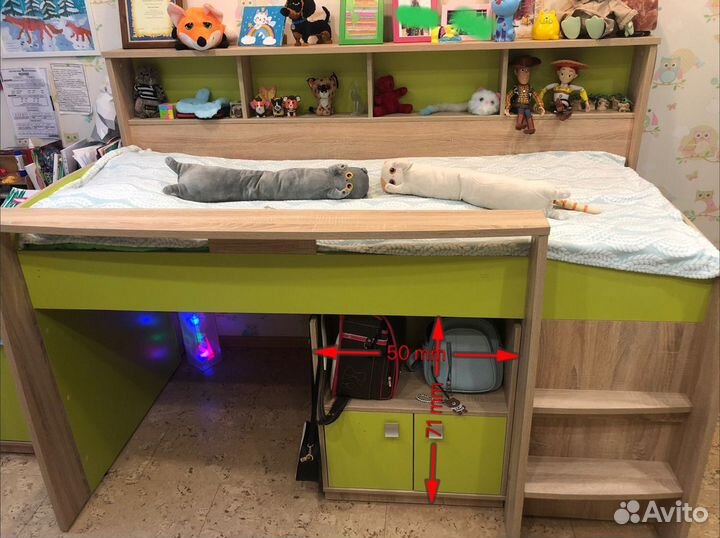 Детская кровать от 3 лет с матрасом