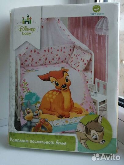 Детское постельное белье в кроватку disney