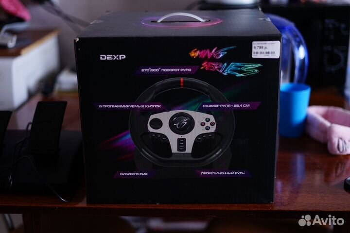 Игровой руль dexp wheelman pro