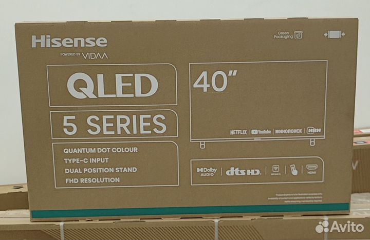 FHD Qled телевизор Hisense 40A5KQ