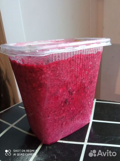 Тертая ягода без сахара