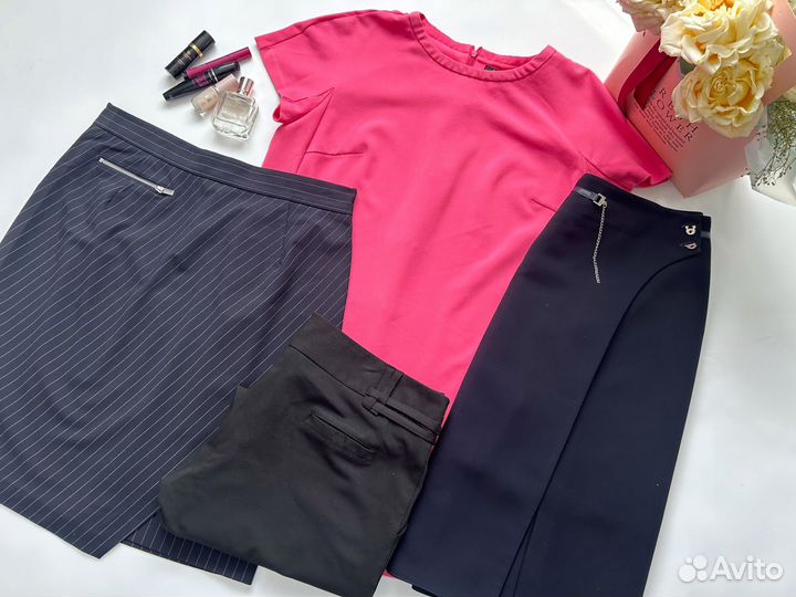 Женская одежда пакетом 48 50 юбки брюки платье