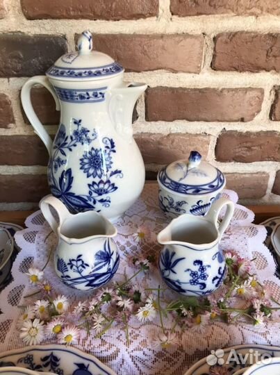 Oscar Schaller Германия синий лук, луковый узор