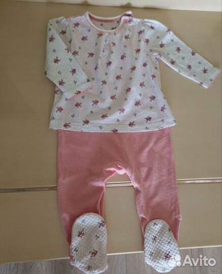 Нарядные слипы на девочку mothercare 9-12 мес 2 шт