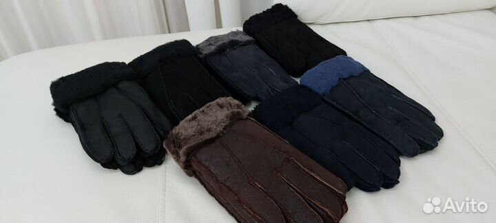 Перчатки дублёные мужские