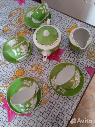 Сервиз чайный Полоне фарфор винтаж СССР