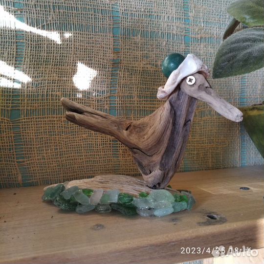 Птичка интерьерная в шапочке