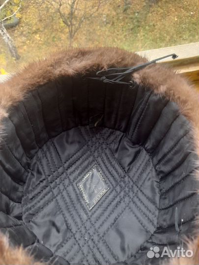 Норковая шапка мужская ушанка