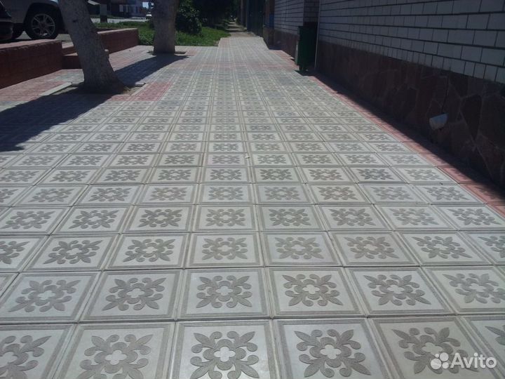 Мощение тротуарной плиткой,брусчаткой