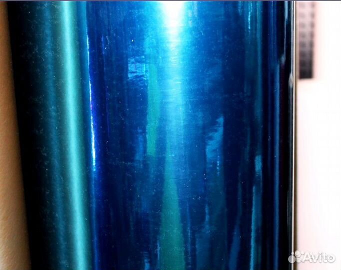 Пленка виниловая зеркальная синяя 1,52м премиум