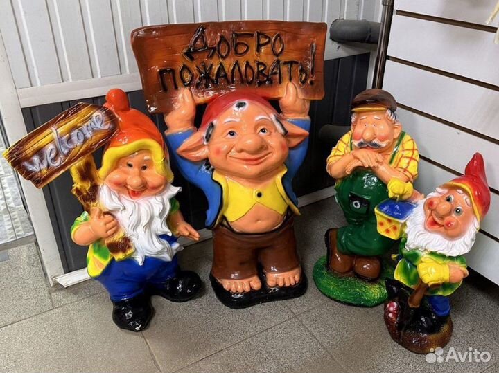 Фигурки садовые в ассортименте Новые