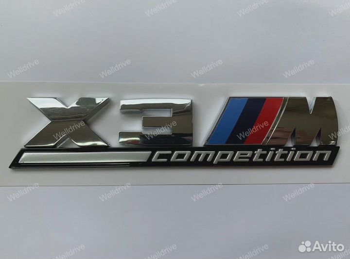 Шильд X3M Competition BMW X3 F97 хром