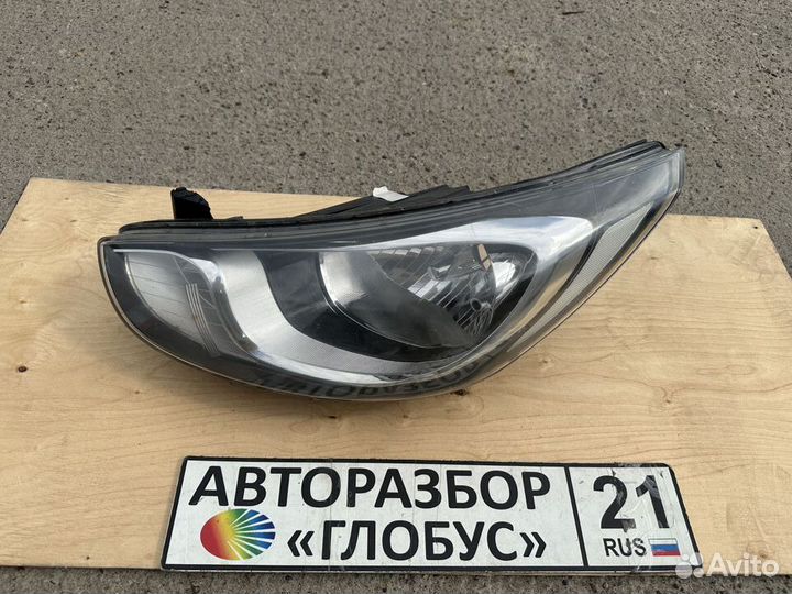 Фара левая Hyundai Solaris