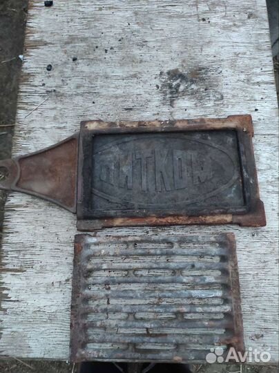 Дверцы печные чугунные, задвижка, колосни