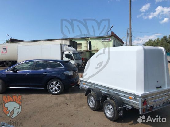 Прицеп с крышкой 817733.022 Н1500мм двухосный